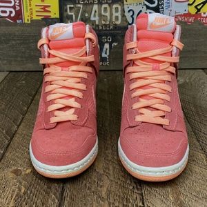 Nike Dunk Sky Hi Essential Wedge Pink Sneakers Sho